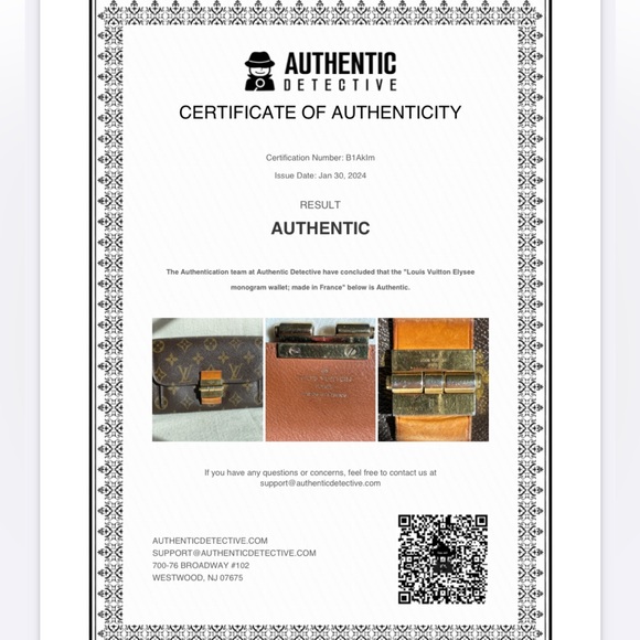 Louis Vuitton Elysee Vintage Wallet w/ COA - Picture 3 of 16